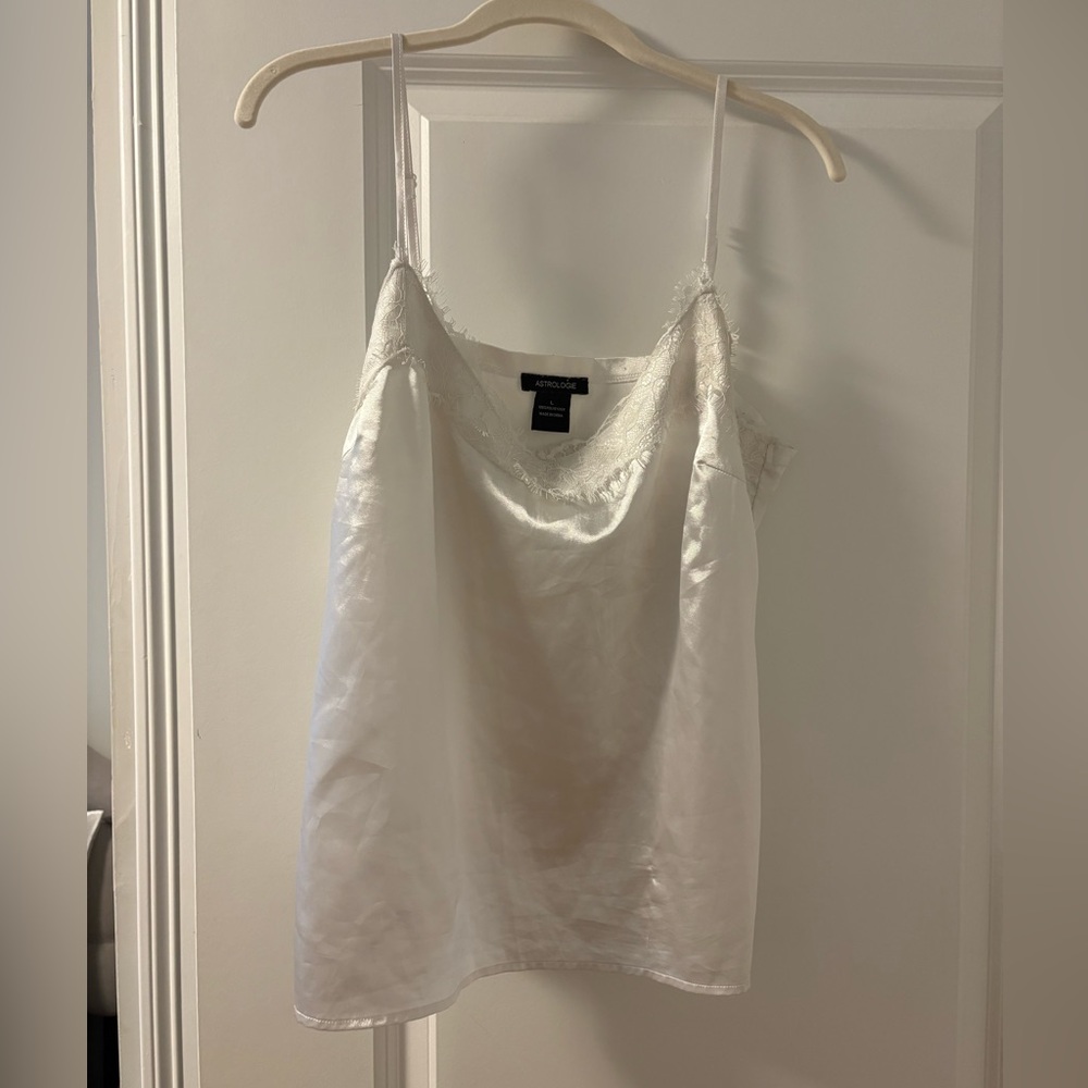 Francesca’s white lace tank top